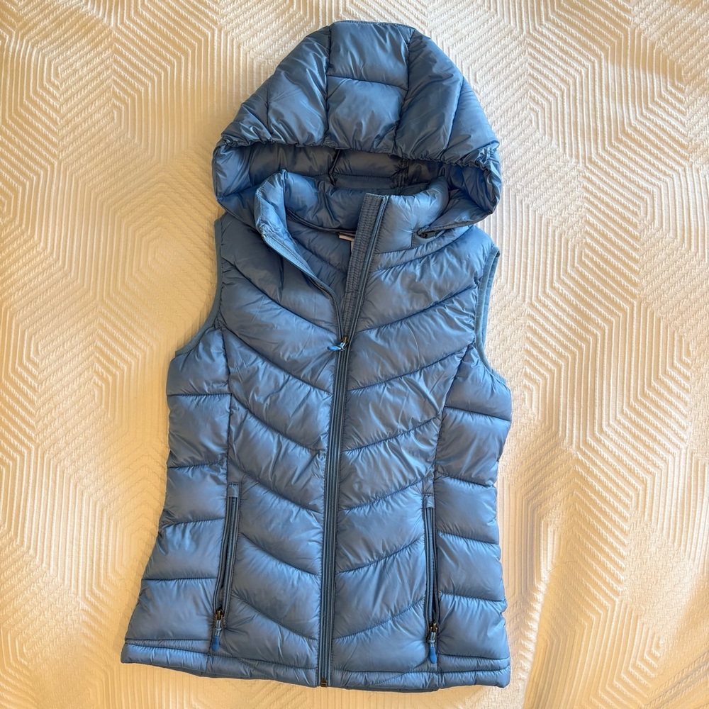 Charter Club Light Blue Puffer Vest